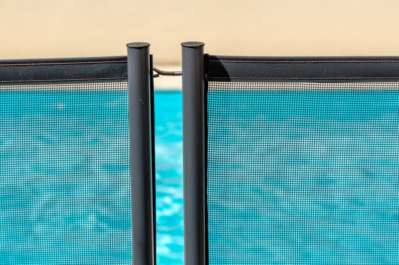 Mesh Pool Fence Close-up